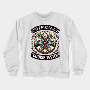 Official Cookie Tester Vintage Christmas Baking Crewneck Sweatshirt